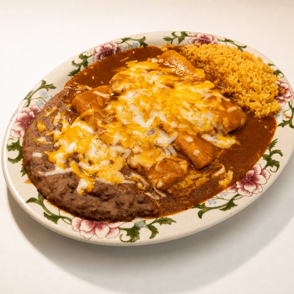 Three Enchiladas.